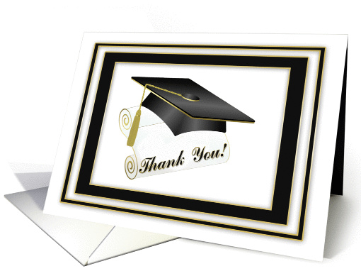 Graduation Gift Thank You card (630177)