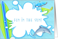 Summer Splash, Party Invitation card