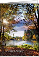Congratulations, River in Autumn card