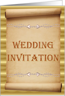 Wedding Invitation - Scroll card