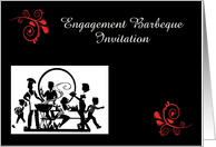 Engagement Barbeque Invitation custom card Engagement BBQ card
