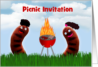 Picnic Invitation custom card party invitation card