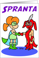 Spranta Subtenas Internacian Amikecon - Esperanto card