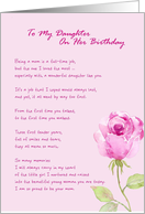To My Daughter On Her Birthday from Mother card