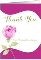 Foral Business Thank You card