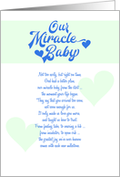 Our Miracle Baby - Preemie Milestone card