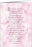 Forever In Our Hearts Memorial Sympathy Card
