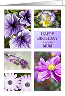 Mum,Birthday with Lavender Flowers card