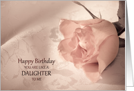 Like a Daughter to me, Birthday with a Pink Rose card