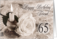 Friend 65th Birthday Traditional card