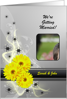 Wedding Invitation Yellow Flowers card