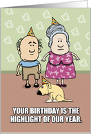 Happy Birthday - Party People card