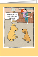 Funny Dog anniversary card