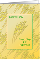 Lammas Day / First Harvest Festival / Wheat/ Custom card