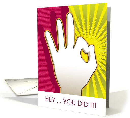 Congratulations Hand A OK Sign card (1250566)