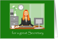Administrative Professionals’ Day For Secretary card