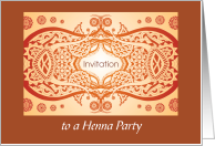 Invitation To A Henna Party card