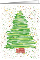 In Remembrance Of Loved One Holiday Season Evergreen Tree Art card