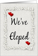 Elopement Party Invitation-Hearts`n Rice card