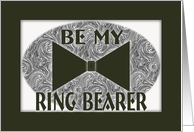 Be My-Ring Bearer-Son-Black Bow Tie card