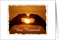 Romantic Vow Renewal Together Forever Custom Card