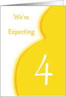 We’re Expecting Quadruplets-4-Announcement card