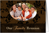 Victorian Our Family Reunion custom photo Invitation card