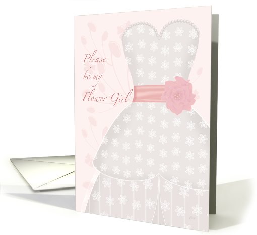 Be My Flower Girl Lace Shadow card (306541)