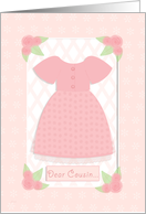 Pink Rose Garden Cousin Flower Girl card