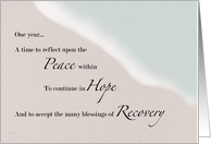 Recovery Ocean & Sand One Year card