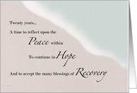 Recovery Ocean & Sand 20 Years card