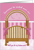Be My Godparents Baby Girl card