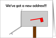 New Address with mailbox, Customizable card