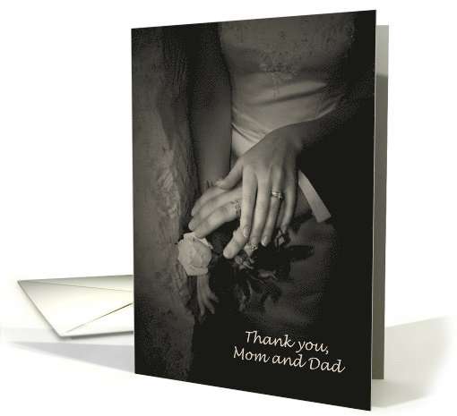 Thank you Mom and Dad Wedding card (365384)