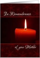 In Remembrance of your Mother at Christmas card