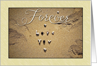 Forever (Marry me?) w/ Love You in Sand card