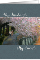 My Husband, my friend - anniversary card