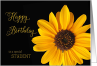 Student - Happy Birthday Sunflower card