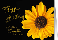 Like a Daughter Sunflower Birthday card