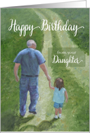 Happy Birthday from Daughter card