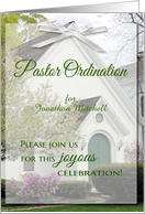 Pastor Ordination Invitation - custom name card