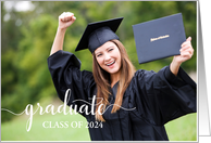 Graduation Announcement, Class of 2024 Custom Photo Card