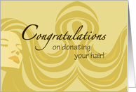 Congratulations on Donating Your Hair card
