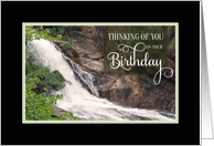Birthday Thinking of You Waterfall card