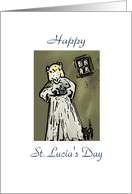 Happy St. Lucia’s Day card