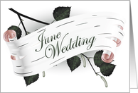june wedding card