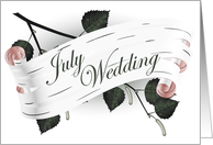 july wedding card