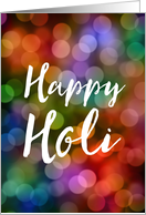holi : festival of color and spring card