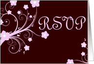 RSVP : springtime flowers card