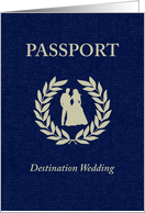 Destination Wedding Passport Invitation card